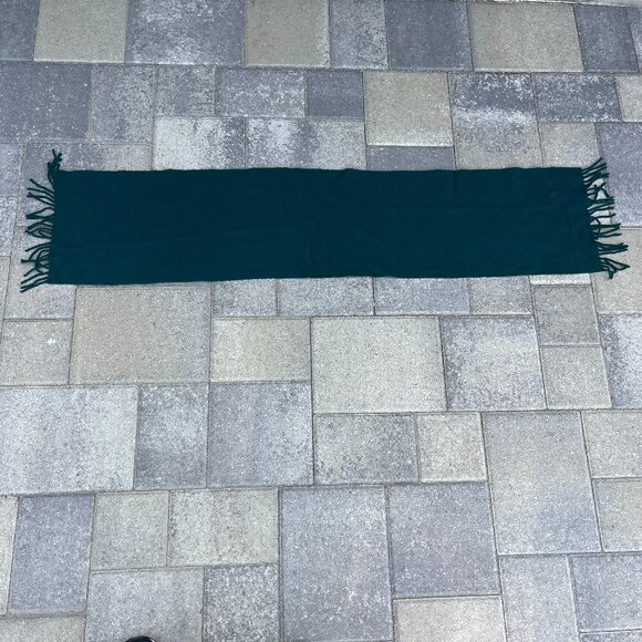Fendi Scarf Green Fringe 53 x11 - Picture 2 of 5